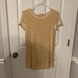 Stripped yellow dress